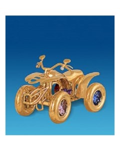 Фигурка декоративная Мотоцикл 4 х колесный 10 см разноцветный Crystal temptations