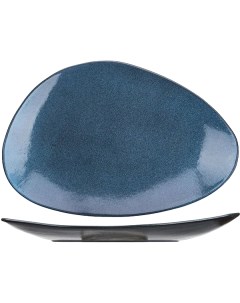 Тарелка Млечный путь голубой L 37 B 25 см 3013879 Борисовская керамика