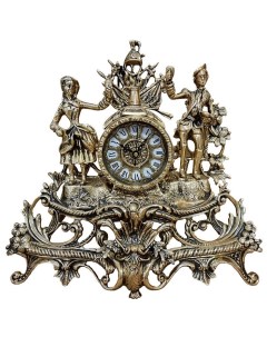 Часы Свидание каминные золото Bello de bronze