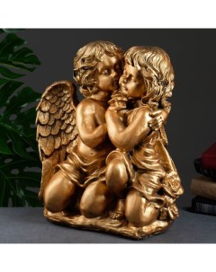 Фигура Ангел и Фея сидя большой бронза 23х36х40см Хорошие сувениры