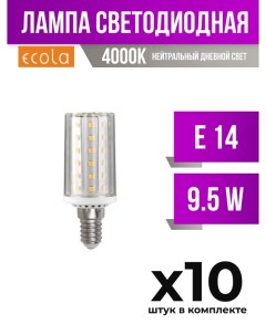 Лампа светодиодная E14 9 5W 4000K арт 477701 10 шт Ecola