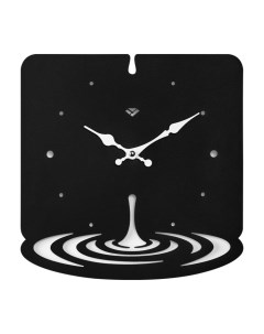 Часы настенные серия Интерьер Капля плавный ход h 27 см Рубин