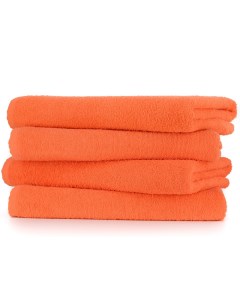 Набор полотенец махровых 4шт 70х130см банное оранжевый Dreamtex