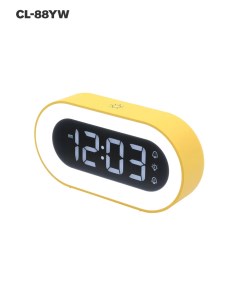 Часы электронные CL 88YW ARTSTYLE желтые со встр аккум ночником и будильником Art style
