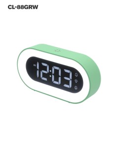Часы электронные CL 88GRW ARTSTYLE зеленые со встр аккум ночником и будильником Art style