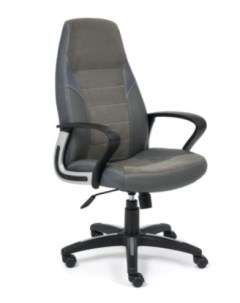 Кресло компьютерное офисное на колесиках INTER серый Tetchair