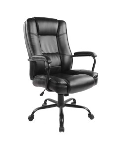 Кресло для руководителя 584 TR черное рециклированная кожа металл 1044980 Easy chair