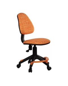 Кресло детское KD 4 F на колесиках ткань оранжевый kd 4 f giraffe Бюрократ