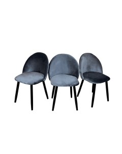 Комплект стульев 3 шт Мокка серый Solarius