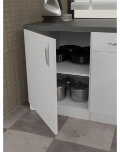 Кухонный модуль напольный шкаф Гамма белый 60х58х82 см Ластра