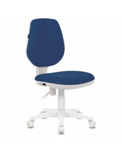 Кресло Fancy MG 201W без подлокотников пластик белый синее 532413 Brabix