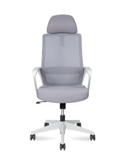 Кресло офисное Pino grey серый пластик серая ткань Norden