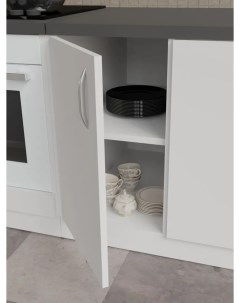 Кухонный модуль напольный шкаф Гамма белый 40х58х82 см Ластра