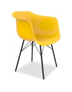 Кресло SHT ST31 S64 желтый черный муар She_7554867708 Sheffilton