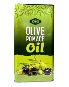 Оливковое масло Olive POMACE Oil для жарки и салатов 5 л Кос