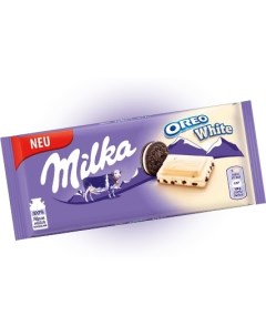 Белый шоколад с печеньем Oreo 100 гр 22 шт Milka