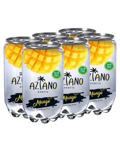 Напиток Манго газированный 350 мл х 6 шт Aziano