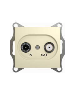 Розетка TV SAT телевизионная спутниковая GLOSSA GSL000298 Schneider Electric Systeme electric