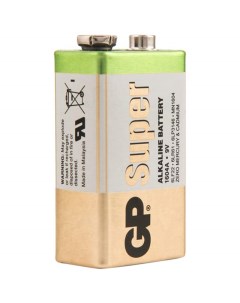 Батарейка Super MN1604 6LR61 Крона алкалиновая OS1 комплект 2 шт Gp