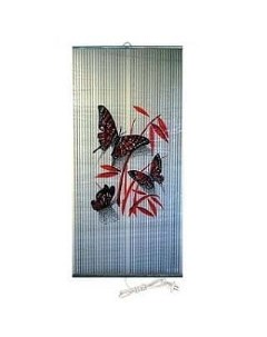 Настенный обогреватель Бабочки красные на белом Бархатный сезон