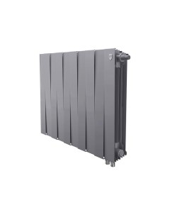 Биметаллический радиатор PianoForte 10 секций серый НС 1338432 Royal thermo
