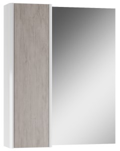 Шкаф зеркало Uno 60 Дуб серый левый правый Domino