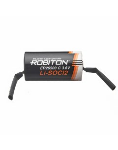 Батарейка ER26500 FT R14 C Lithium 3 6В 9000 мАч с лепестковыми выводами 2 шт Robiton