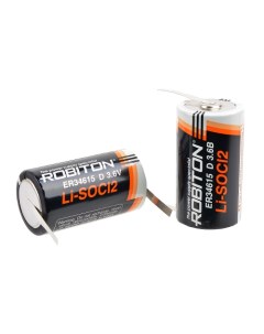 Батарейка ER34615 D D R20 Lithium 3 6B 19000 мАч с лепестковыми выводами 2 шт Robiton