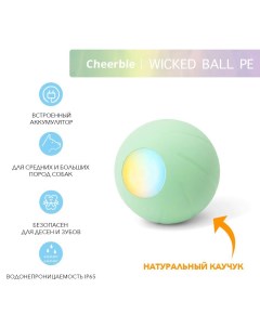 Мячик для собак Wicked Ball PE Green Cheerble