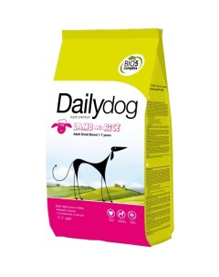 Сухой корм для собак Adult Small Breed для мелких пород ягненок и рис 3кг Dailydog