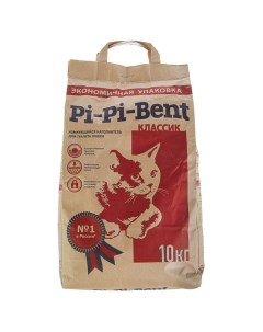 Наполнитель минеральный комкующийся Pi Pi Bent Classic крафт пакет 10 кг Pi-pi bent