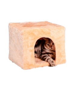 Домик для кошек КУБ с лежаком 30 х 30 х 30 см Pet бмф