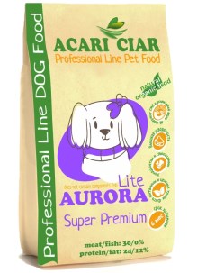 Сухой корм для собак Aurora LIte говядина средняя гранула 5кг Acari ciar