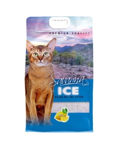 Наполнитель для кошек Ice Силикагелевый впитывающий Лимон 16 л Savanna