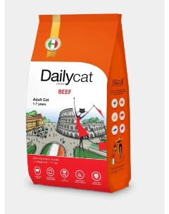 Сухой корм для кошек Casual line Adult говядина 400г Dailycat