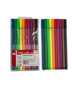 Набор капиллярных ручек маркеров 0 4 мм 10 цветов тонкая линия Nobrand