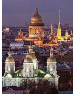 Картина по номерам Вечерний Санкт Петербург холст на подрамнике 40х50 см GS2076 Paintboy