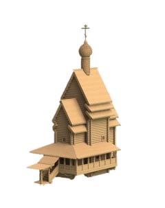 Сборная модель Георгиевская церковь Масштаб 1 72 C1308 Свмодель