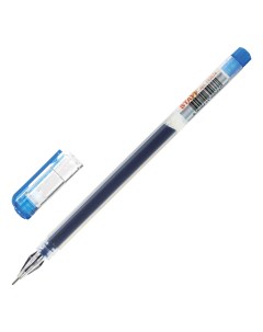 Ручка гелевая Brilliance 0 35мм синий игольчатый наконечник 24шт 143674 Staff