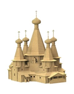 Сборная модель Троицкая церковь Масштаб 1 72 C1712 Свмодель