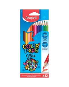 Карандаши цветные Color Peps Star 12 цветов 183212 3 шт Maped