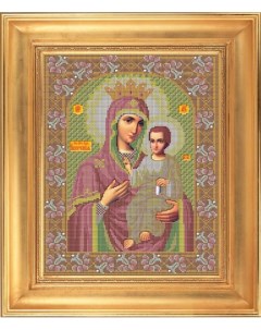 Набор для вышивания бисером И 015 Икона Божией Матери Иверская 28х35 см Galla collection