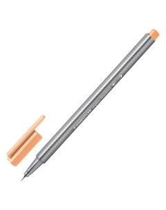 Ручка капиллярная 0 3мм трехгранная светло оранжевая 10шт 334 43 Staedtler