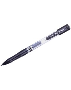 Ручка гелевая автоматическая Auto Jell черная 0 7м дизайн Crown