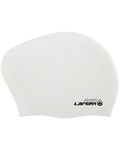 Шапочка плавательная для длинных волос LC SC809 белая Larsen