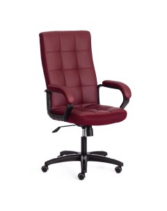 Кресло компьютерное искусственная кожа бордовое 61х47х126 см Tc