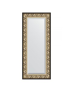 Зеркало с фацетом в багетной раме барокко золото 106 мм 60х140 см Evoform