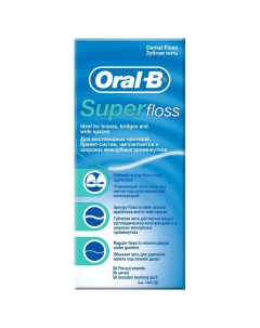 Нить зубная superfloss 50 шт Oral-b