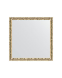 Зеркало в багетной раме сусальное золото 47 мм 72х72 см Evoform