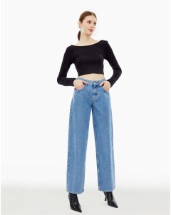 Широкие джинсы Loose straight с заниженной талией Gloria jeans